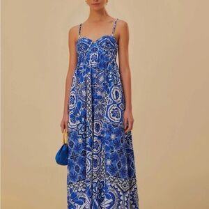 NWT Farm Rio Dream Tile Maxi Dress
